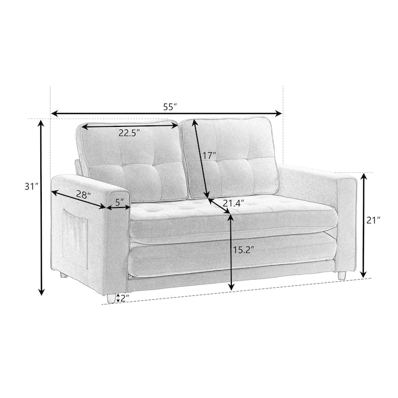 Canapé-lit futon convertible-32