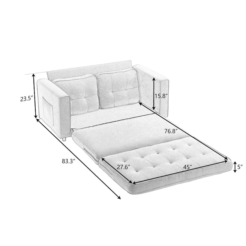 Canapé-lit futon convertible-11