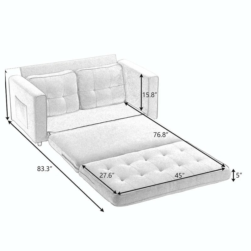 Canapé-lit futon convertible-22