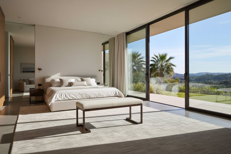 Contemporary Upholstered Rectangular Accent Bench