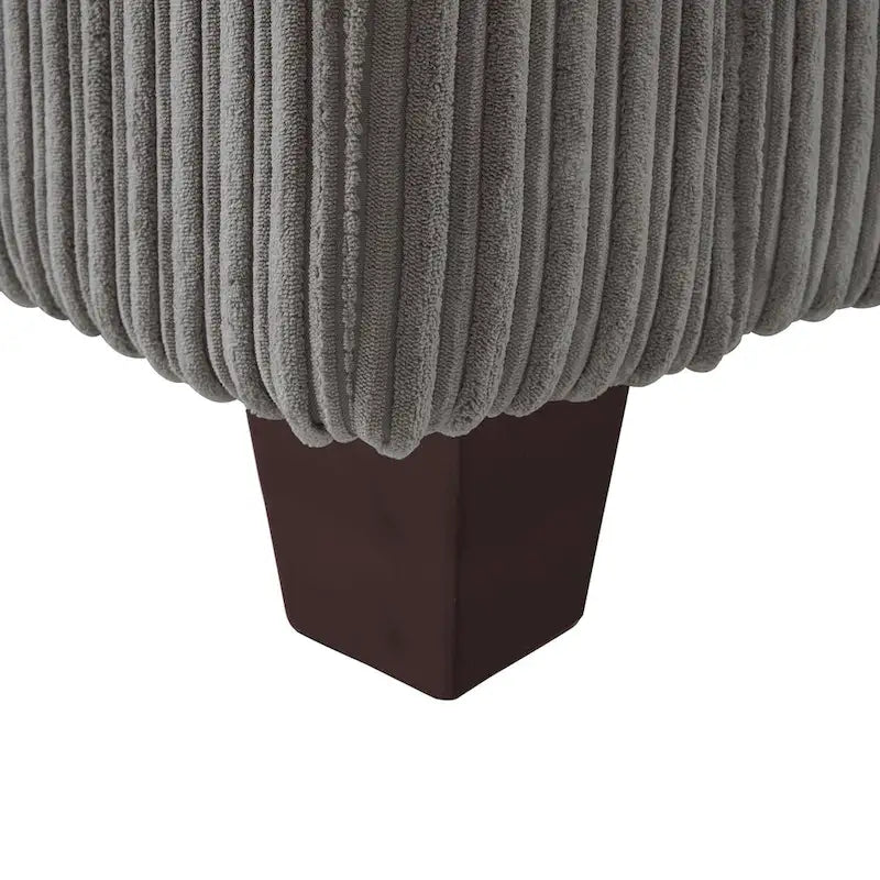 Canapé 3 places LUE BONA 81 en velours côtelé moderne, canapé rectangulaire en polyester pour salon - 81 cm (L) x 33 cm (P) x 26 cm (H)-22