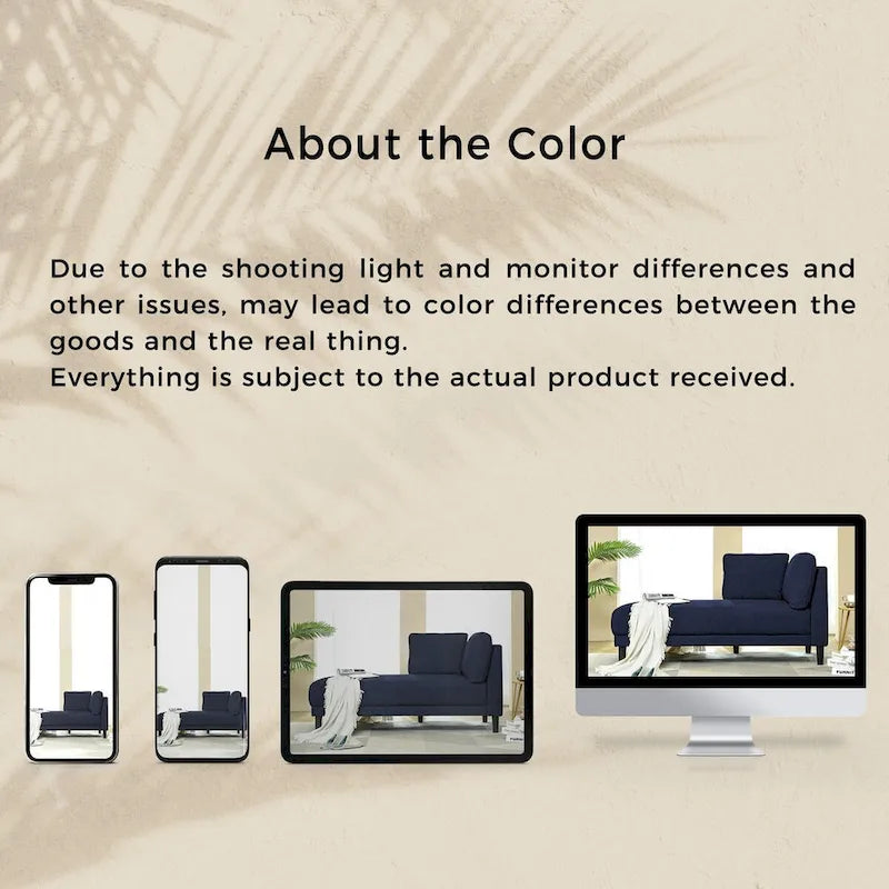 Canapé d'angle en lin 65, méridienne d'intérieur capitonnée, canapé-lit, canapé-lit en bois massif pour chambre ou salon-27