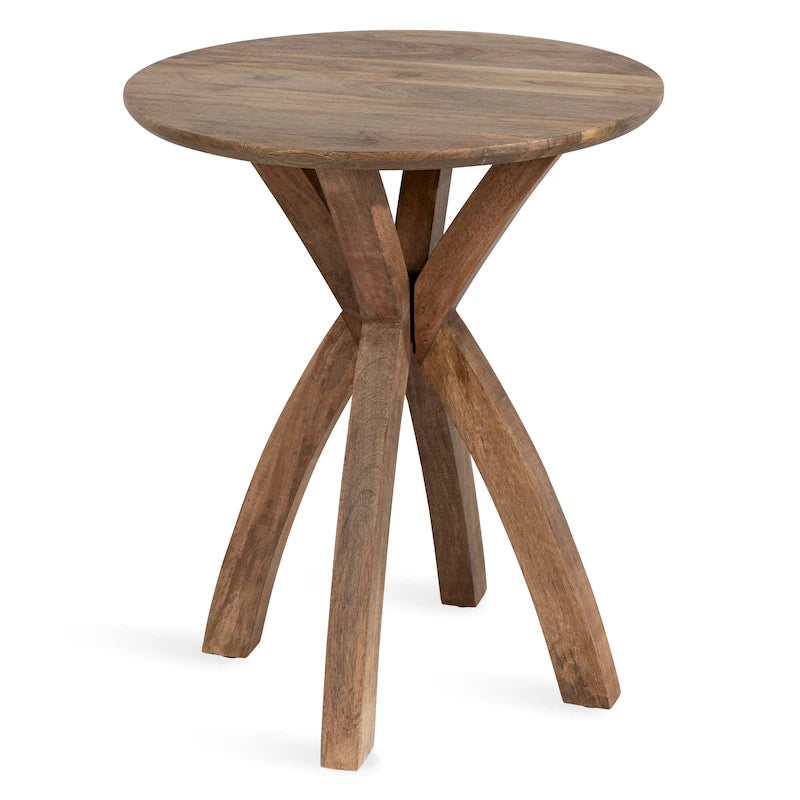 Table d'appoint ronde en bois Kate et Laurel Soleyn-34
