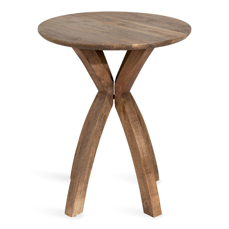 Table d'appoint ronde en bois Kate et Laurel Soleyn-14