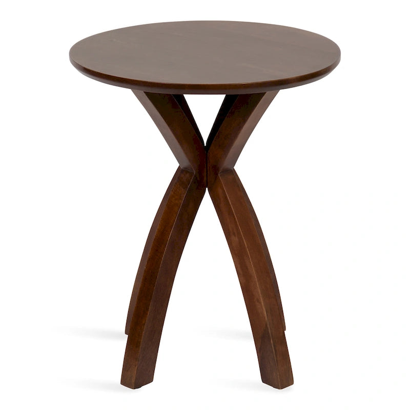 Table d'appoint ronde en bois Kate et Laurel Soleyn-22