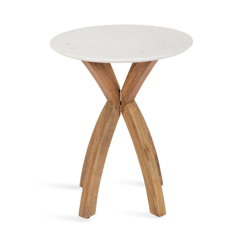 Table d'appoint ronde en bois Kate et Laurel Soleyn-32