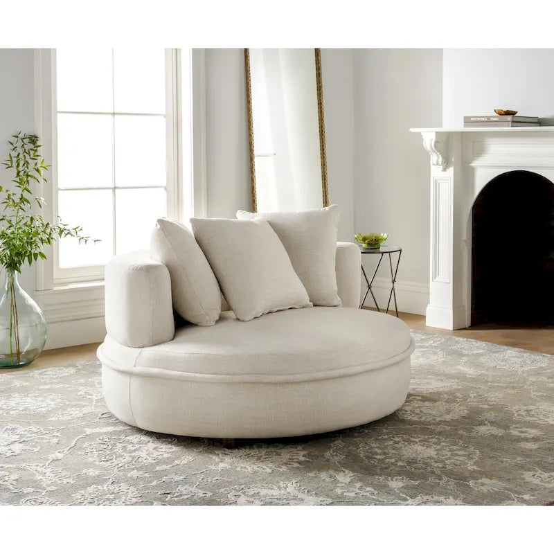 Fauteuil lounge rond Jarrett, moderne et contemporain-29