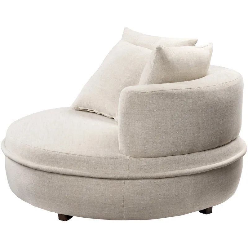 Fauteuil lounge rond Jarrett, moderne et contemporain-11