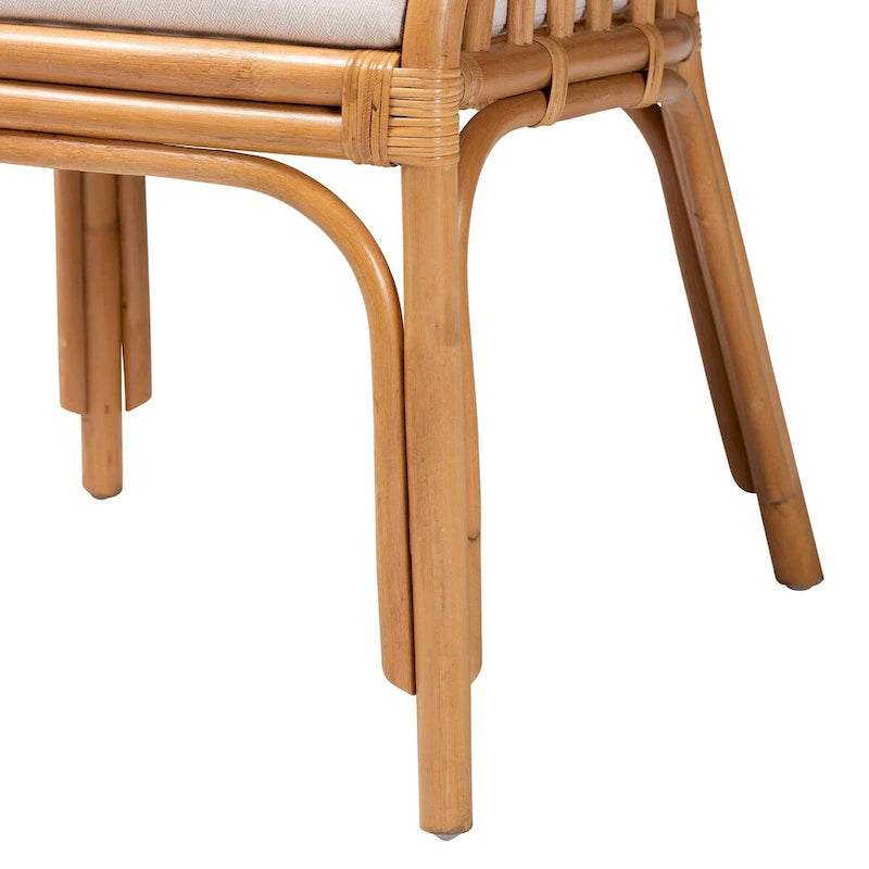 Fauteuil Maisa Bohème en rotin miel clair-7