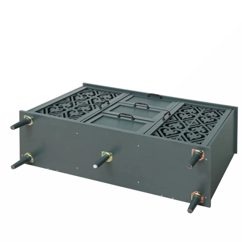 Meuble à 2 portes et 3 tiroirs, style américain, idéal pour une chambre, un salon ou un bureau.-5