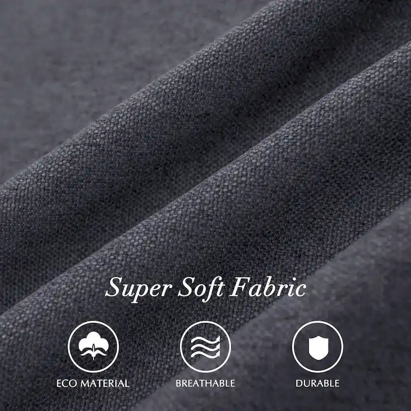 Chaise de salle à manger capitonnée Subrtex Linen Parsons (paquet de 2)-5