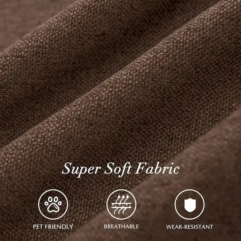 Chaise de salle à manger capitonnée Subrtex Linen Parsons (paquet de 2)-14