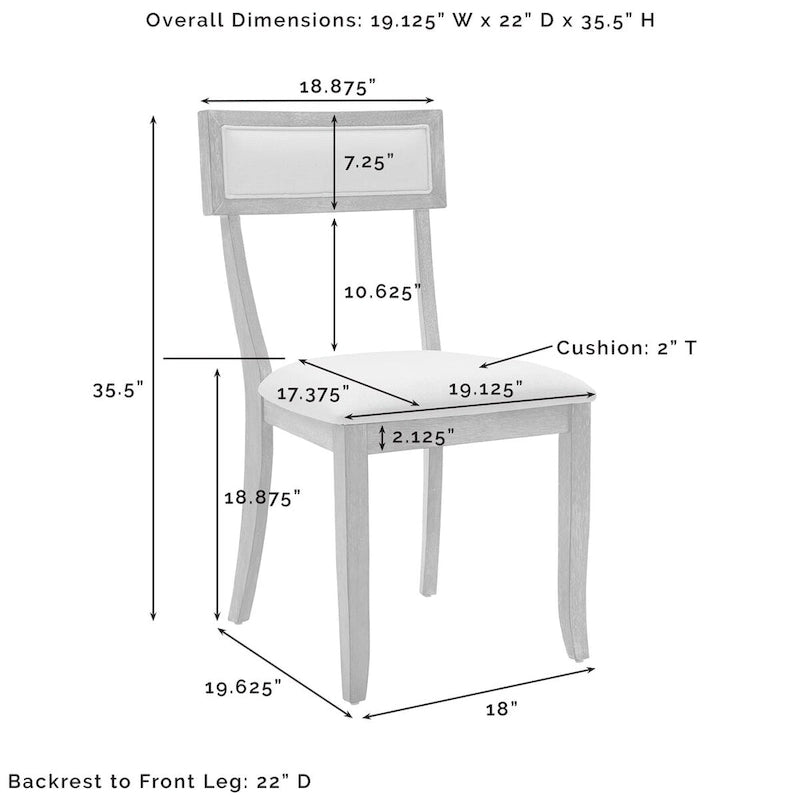 Ensemble de 4 chaises de salle à manger Crosley Alessia - 4 chaises-9