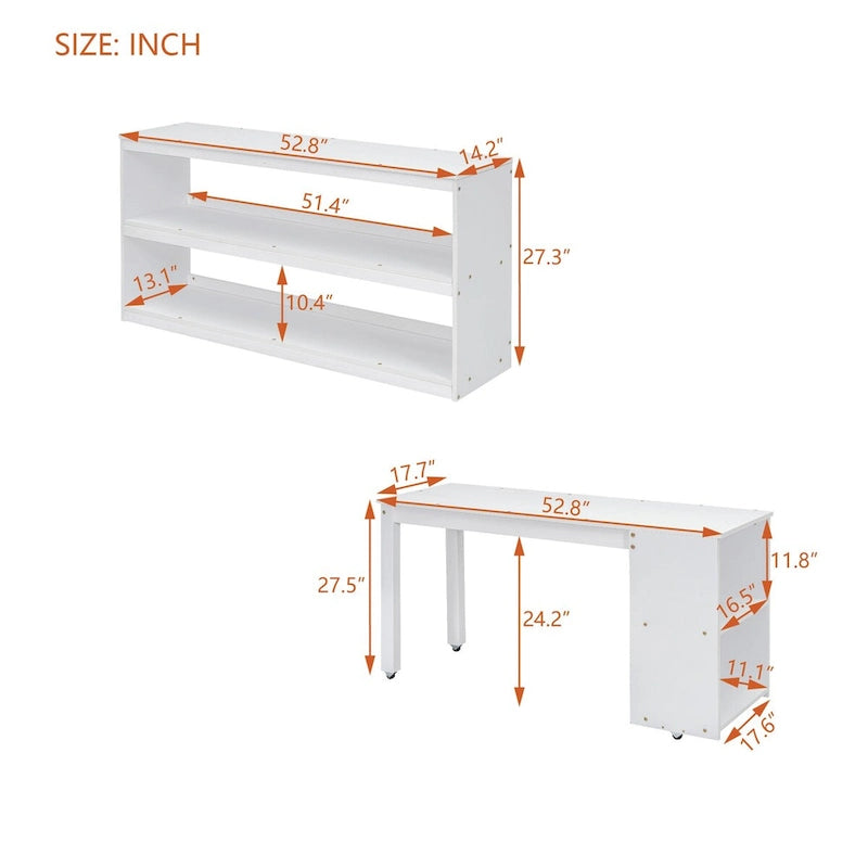 Lit mezzanine Nestfair pleine grandeur avec bureau escamotable et 3 tiroirs-10