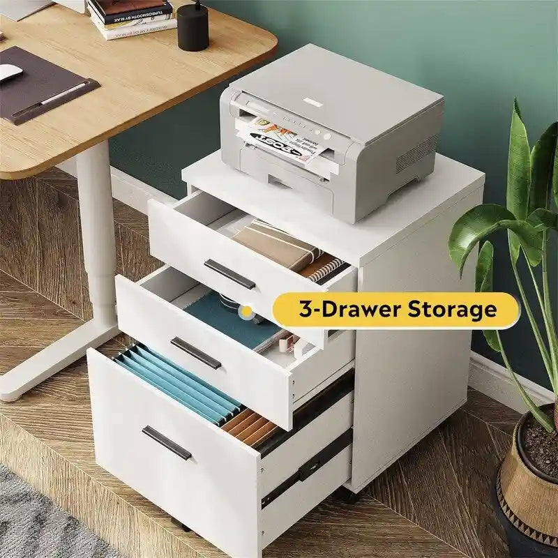 Classeur à 3 tiroirs - 15,4 cm (P) x 18,5 cm (L) x 25,6 cm (H)-5