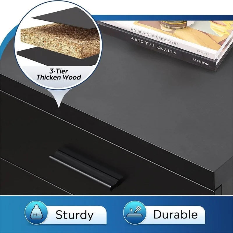 Classeur à 3 tiroirs - 15,4 cm (P) x 18,5 cm (L) x 25,6 cm (H)-7