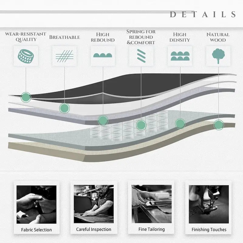 Fauteuil de direction en cuir - Fauteuil de bureau à dossier haut avec accoudoirs rembourrés relevables et inclinaison réglable.-10