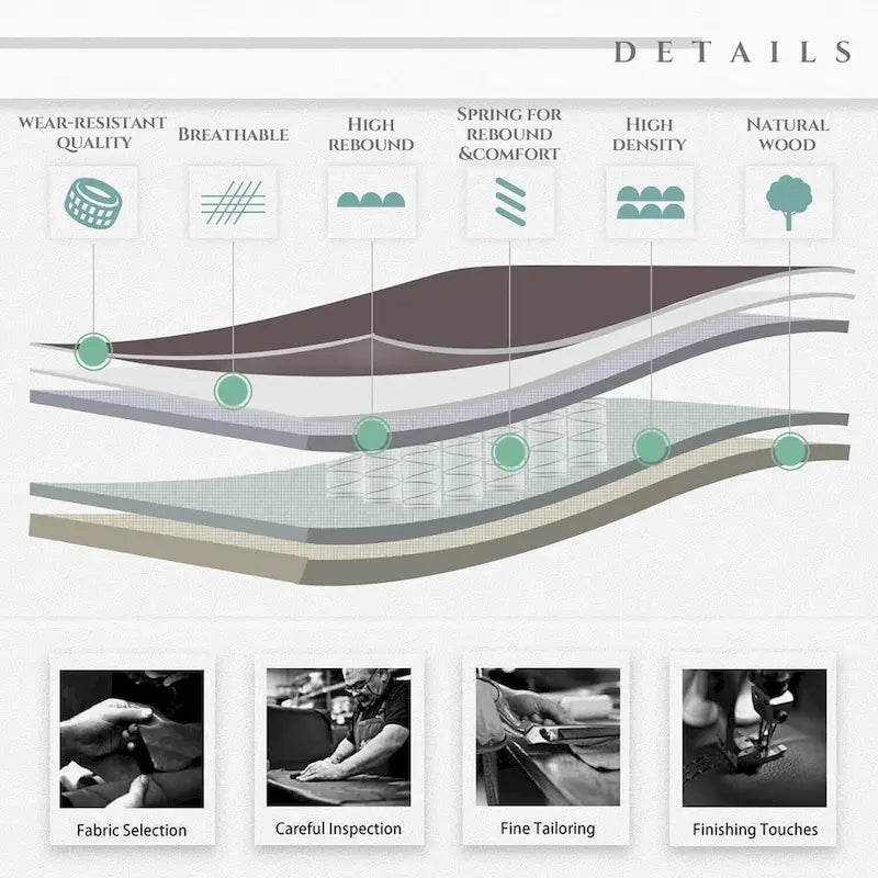 Fauteuil de direction en cuir - Fauteuil de bureau à dossier haut avec accoudoirs rembourrés relevables et inclinaison réglable.-17