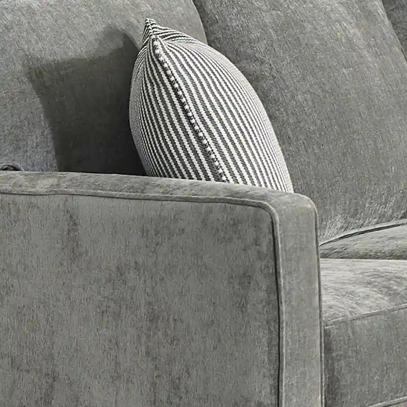 Canapé-lit d'angle Maddox gris avec matelas en mousse à mémoire de forme et gel Queen-4