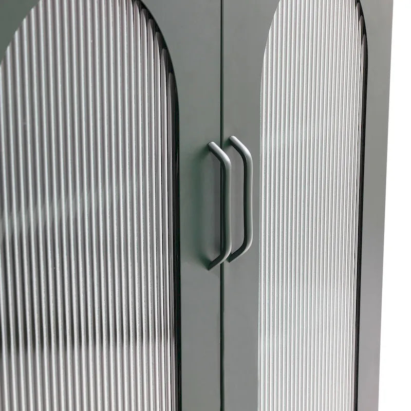 Armoire métallique avec 2 portes vitrées cintrées-9