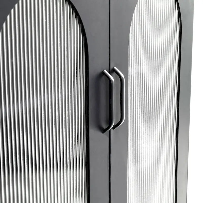 Armoire métallique avec 2 portes vitrées cintrées-15