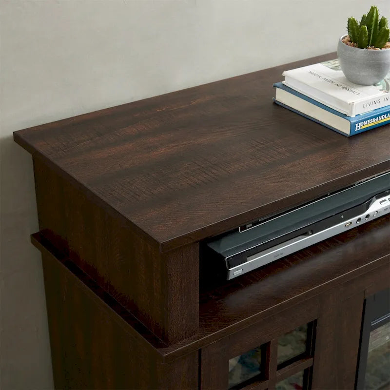 Meuble TV moderne avec insert de cheminée de 23 pouces-16