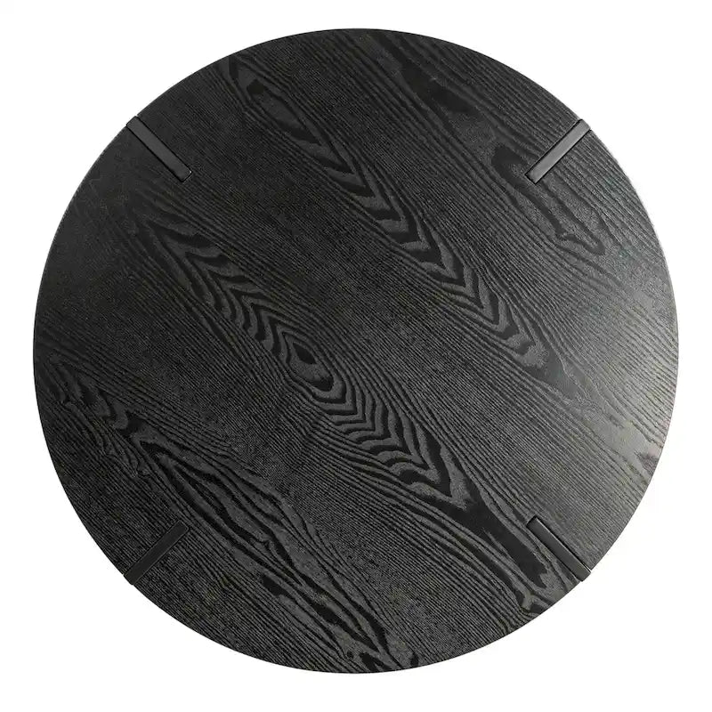 Table basse d'appoint en bois avec pieds en épingle à cheveux en métal-4