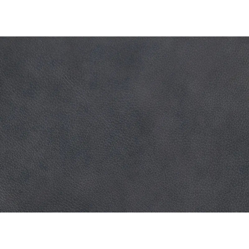 Canapé Lisa 88 pouces, cuir pleine fleur et refendu gris, bois massif marron-5