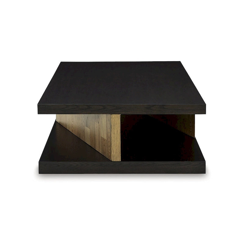 Table basse marron/beige Signature Design by Ashley Kocomore - 60 cm (L) x 35 cm (P) x 16 cm (H)-4