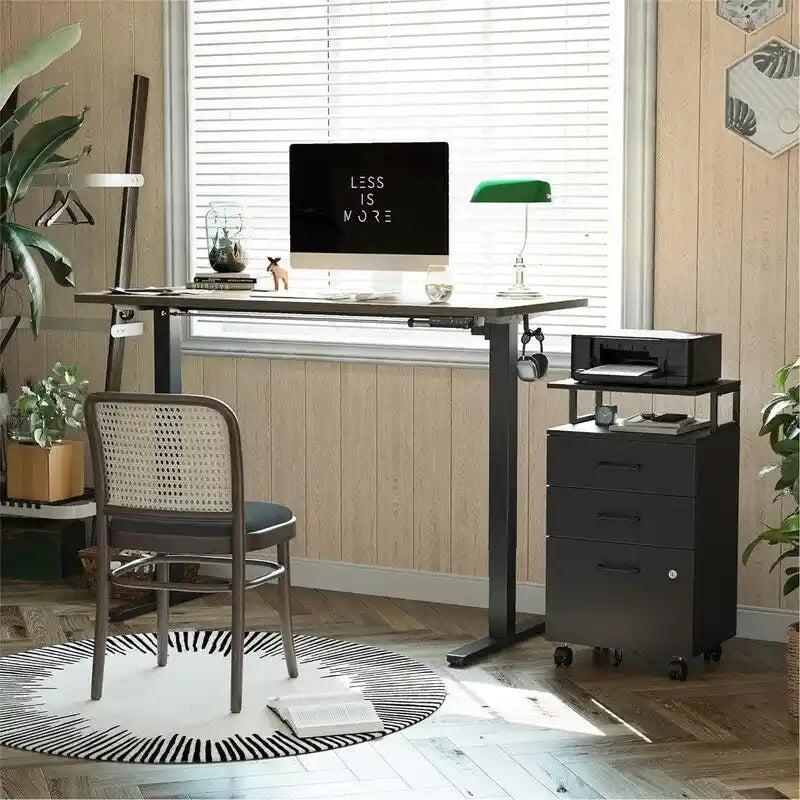 Classeur à roulettes à 3 tiroirs - 16 cm (P) x 76,5 cm (L) x 55 cm (H)-9