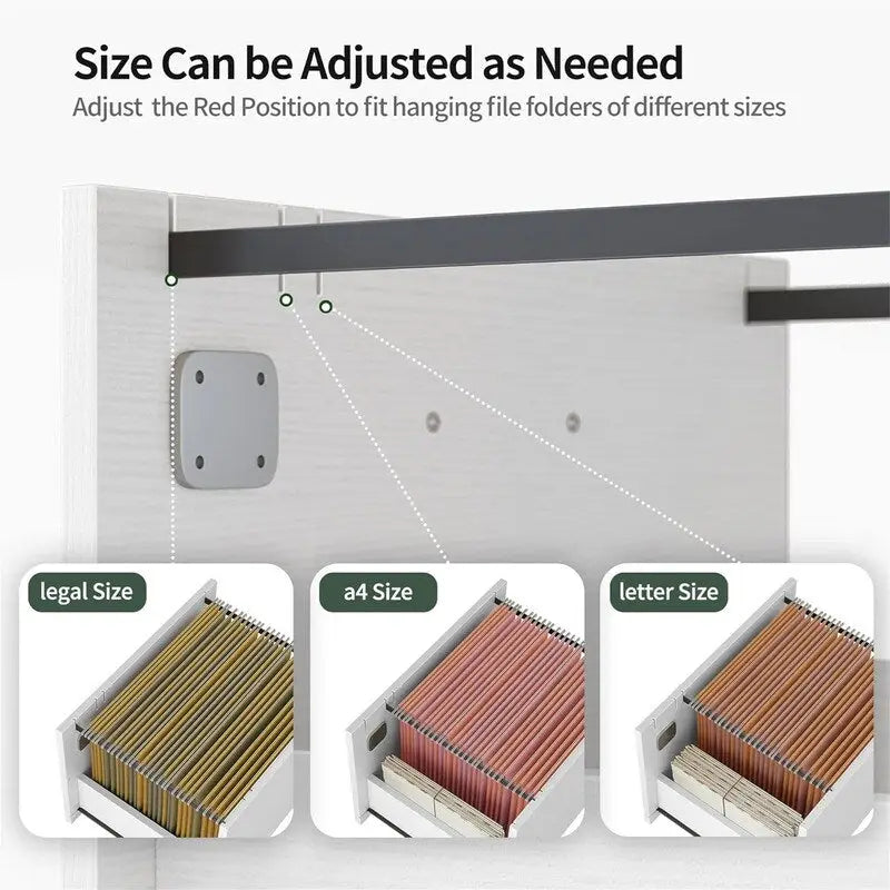 Classeur à roulettes à 3 tiroirs - 16 cm (P) x 76,5 cm (L) x 55 cm (H)-13