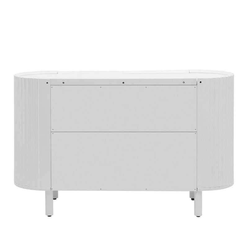 Buffet en MDF de haute qualité de 47,80 pouces avec étagères réglables - 47,80 x 16,50-14