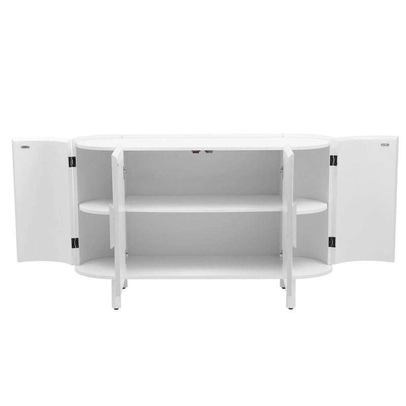 Buffet en MDF de haute qualité de 47,80 pouces avec étagères réglables - 47,80 x 16,50-16