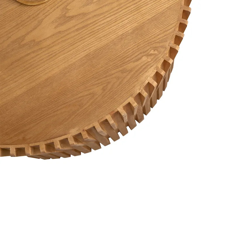 Ensemble de 2 tables basses gigognes avec motif texturé vertical en relief-23