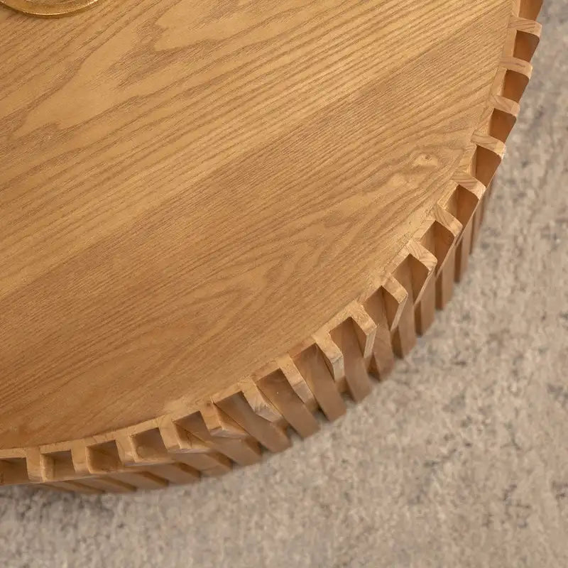 Ensemble de 2 tables basses gigognes avec motif texturé vertical en relief-26